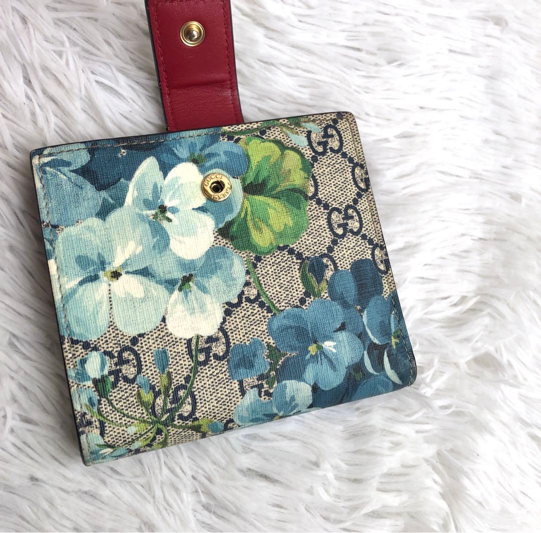 財布 レディース 二つ折り GUCCI グッチ GGブルームス フローラ 花柄