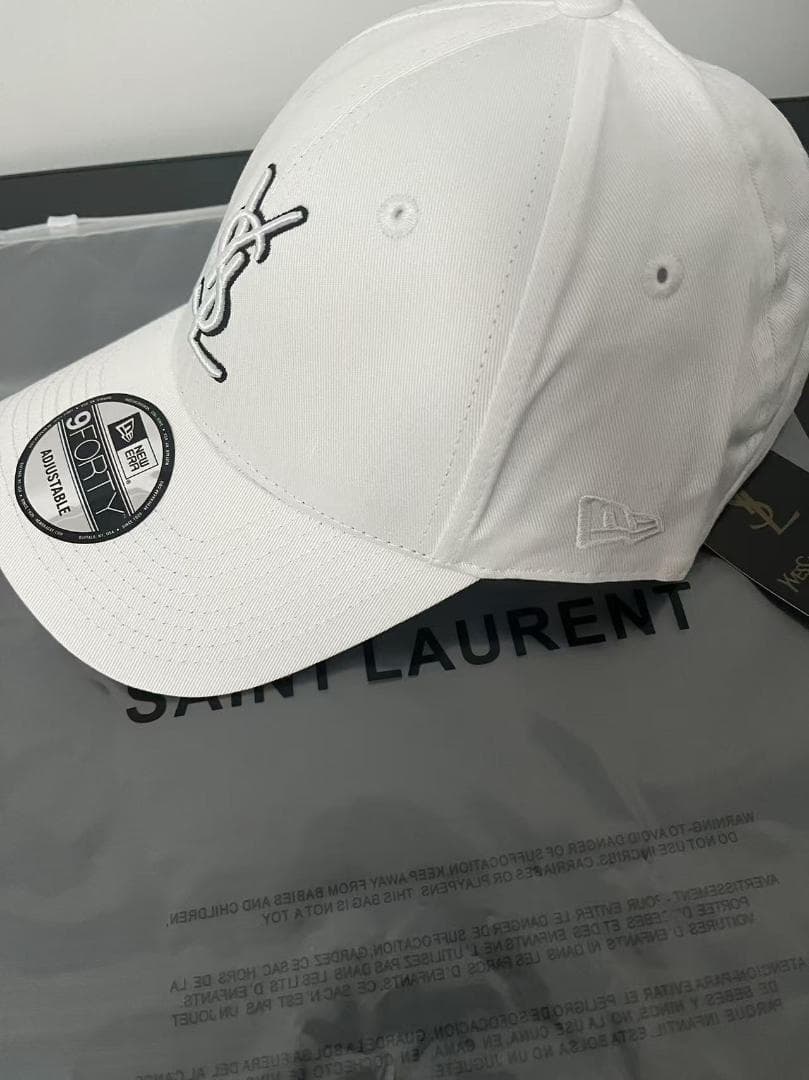 Saint Laurent 9FORTY ベースボールキャップ ホワイト