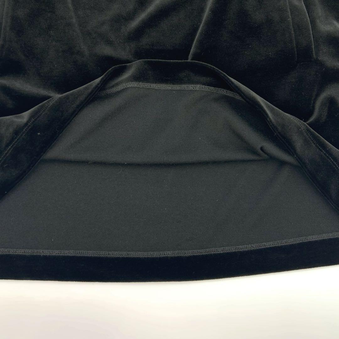 【極美品】GUCCI 半袖 フーデッド ベルベット ワンピース