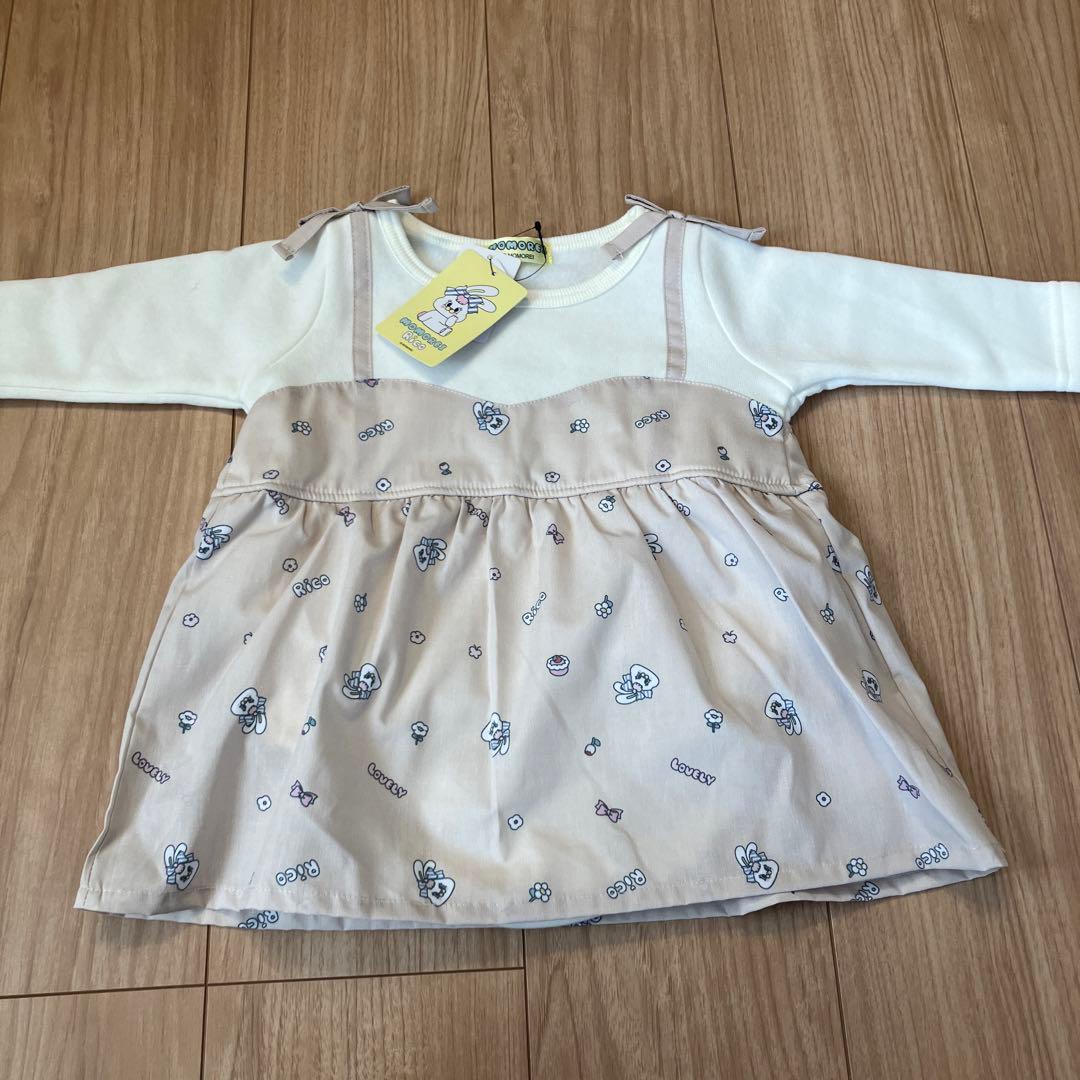 【新品未使用】冬服　女の子　ベビー　ジャンプスーツ　ロンパース　帽子　70サイズ