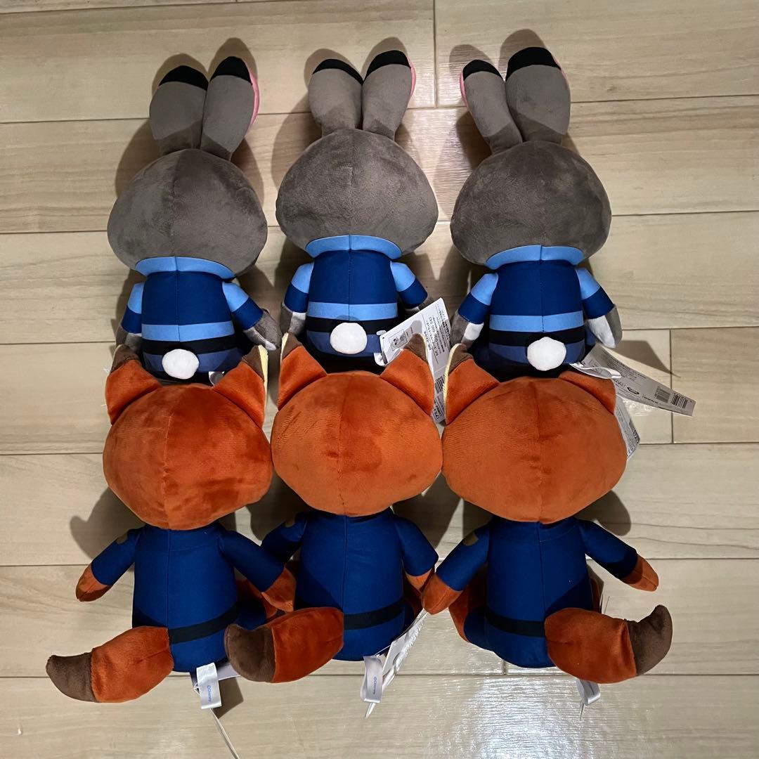 ズートピア Mぬいぐるみ ジュディ&ニック　警察コスチューム