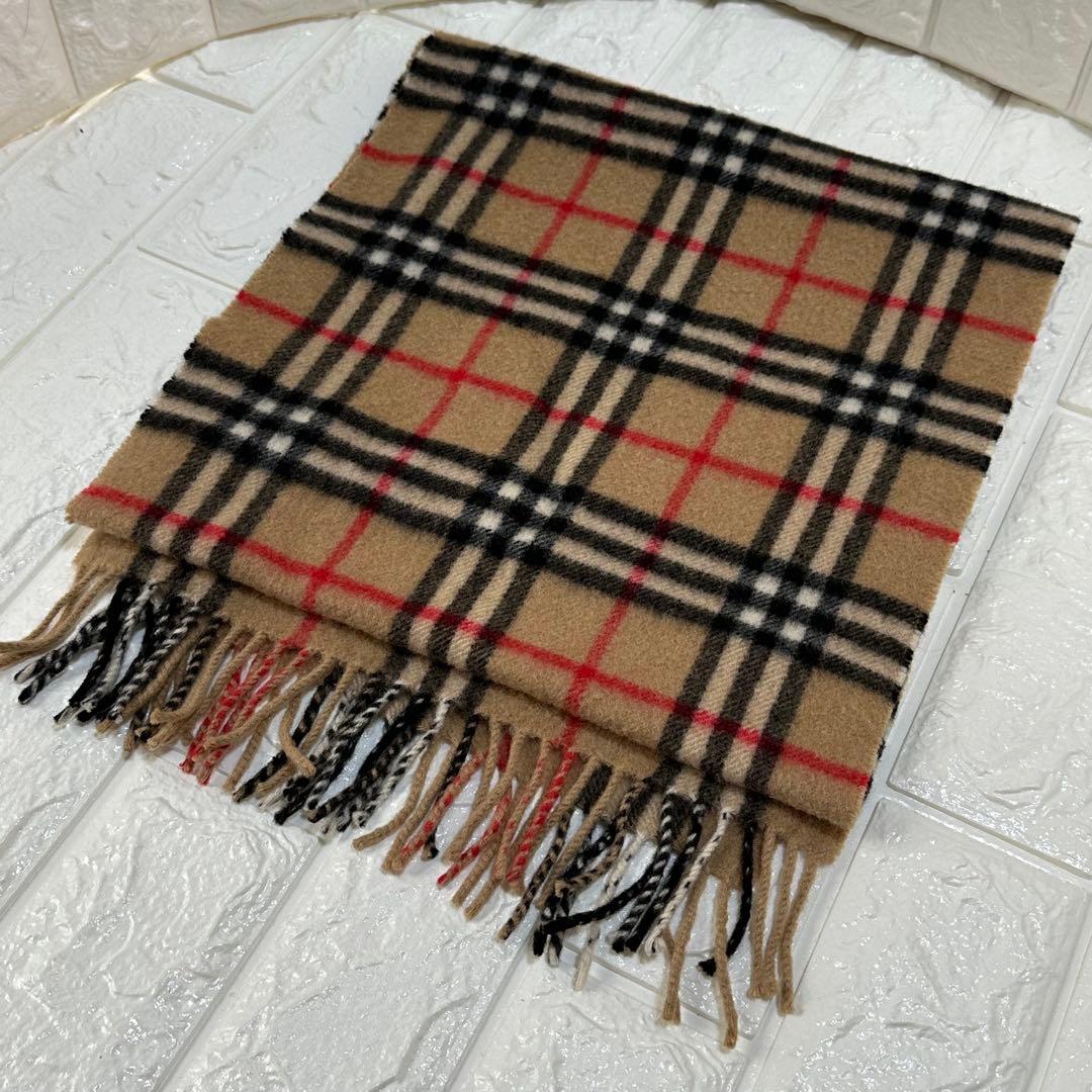 Burberry's 100%カシミヤ ノバチェックマフラーEngland製