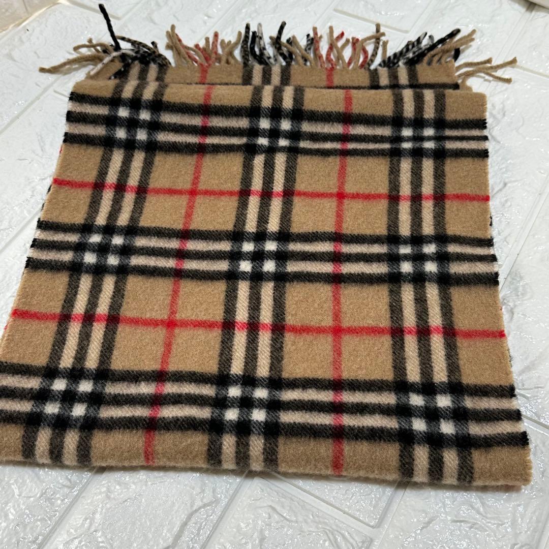 Burberry's 100%カシミヤ ノバチェックマフラーEngland製