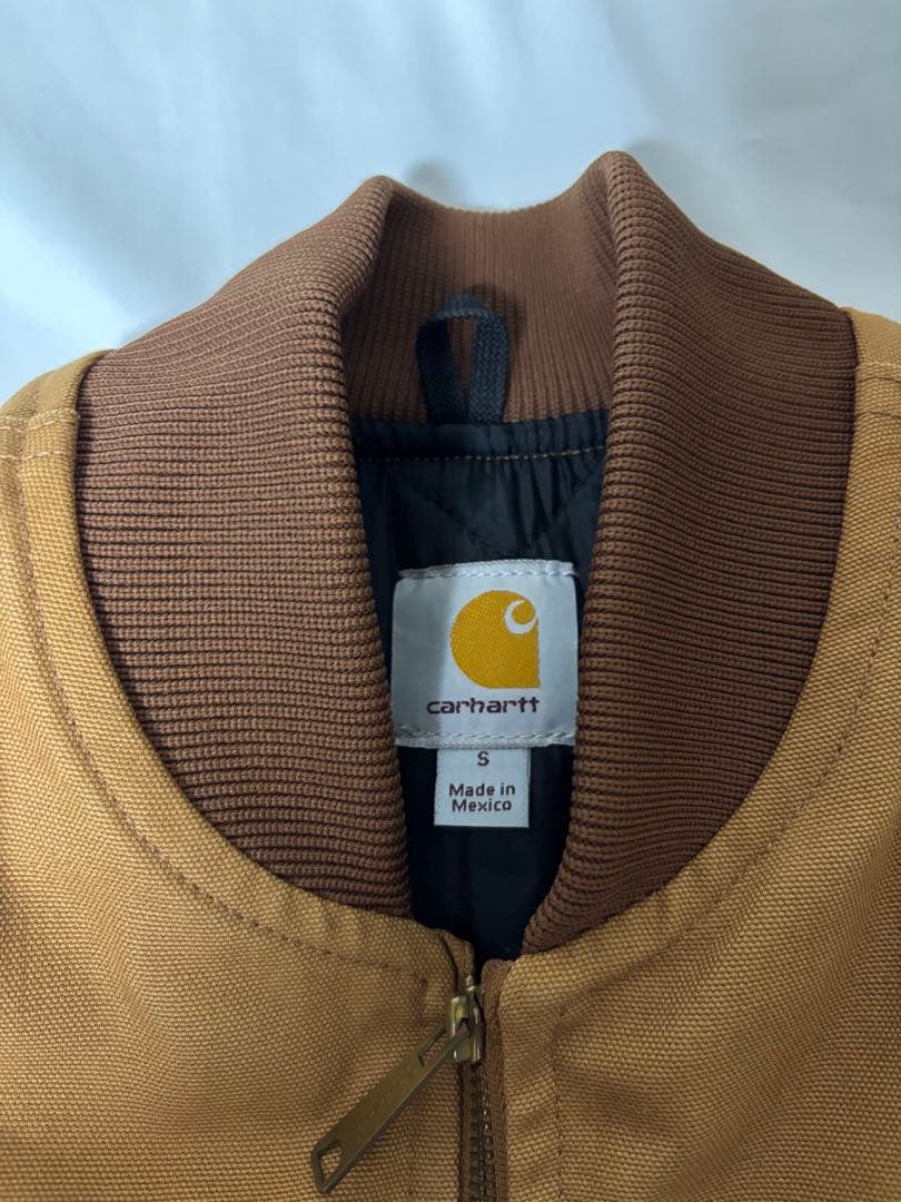 Carhartt V01 ダックワークベスト ブラウン サイズS メキシコ製