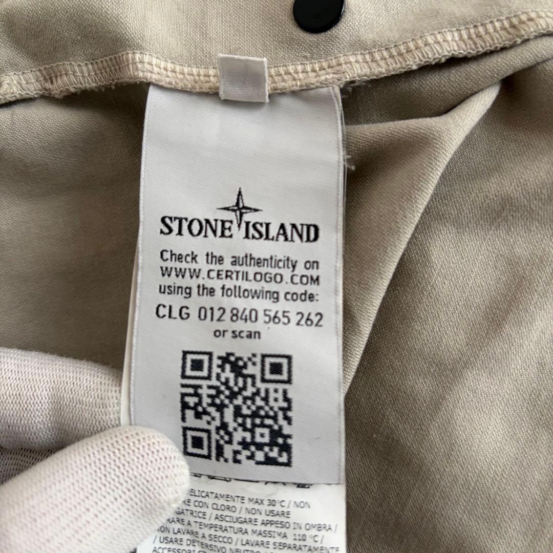 【極美品】ストーンアイランド　コットンキャンバス　ジップアップジャケット　M