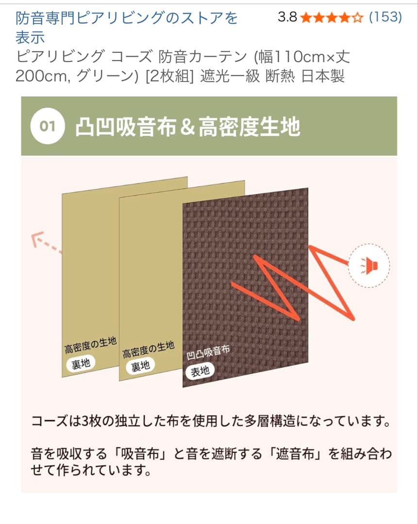 日本製　高機能カーテン1枚