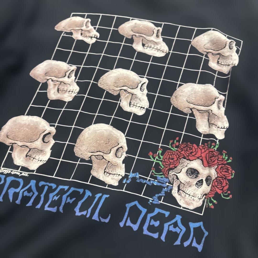 D*i様 グレイトフルデッド スカル進化 グラフィックTシャツ 黒
