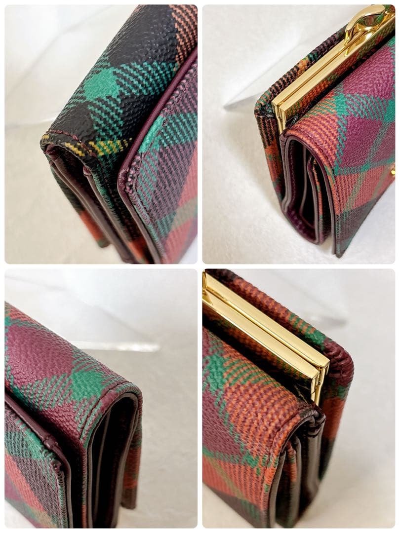 Vivienne Westwood ダービー がま口 三つ折り財布 チェック