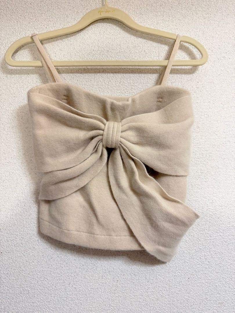 トップス herlipto Lydie Ribbon-Tie Knit Ensemble