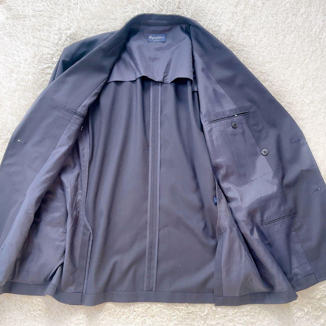 Gymphlex ウールトロピカル ダブルブレストブレザー SOLID MEN