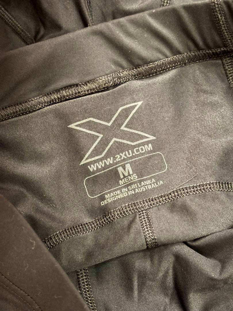 【訳あり・美品】2XU MCS ランコンプレッションタイツ メンズM ブラック
