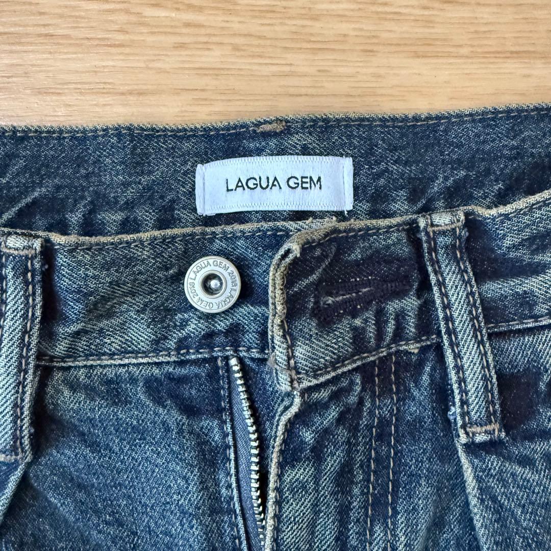 LAGUAGEM CLASSIC WASH TUCK デニム　22Inch