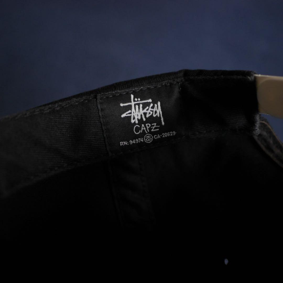 希少OLD STUSSY アメリカ製 刺繍キャップ CREEPYコラボ