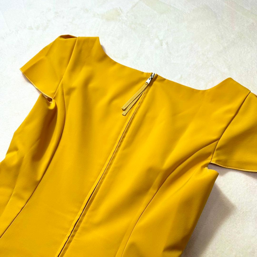未使用 フォクシー FOXEY NEW YORK 半袖 ワンピ 美ライン 38
