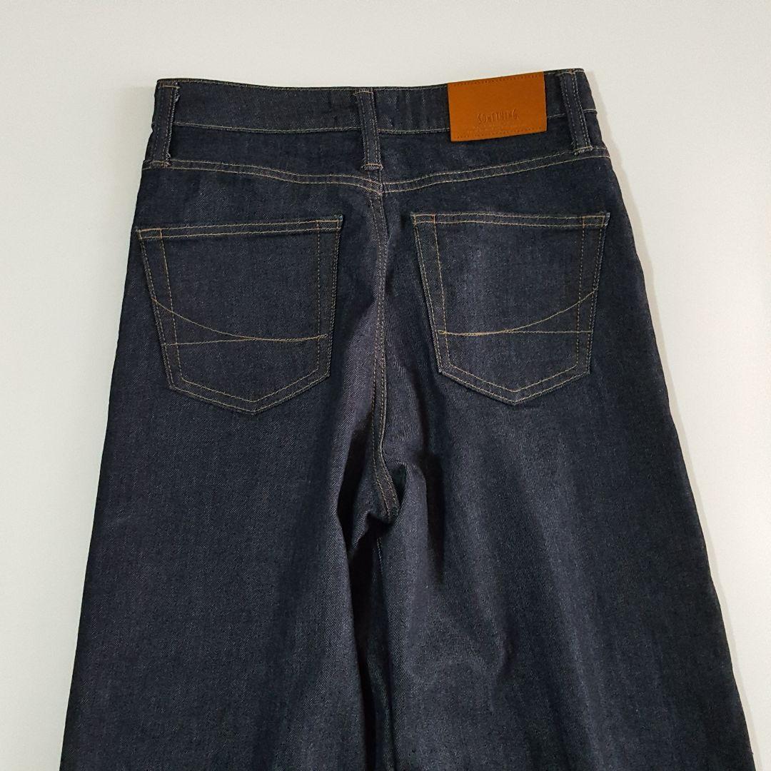 サムシング LISA WIDE ワイド デニムパンツ インディゴ 濃紺 Mサイズ