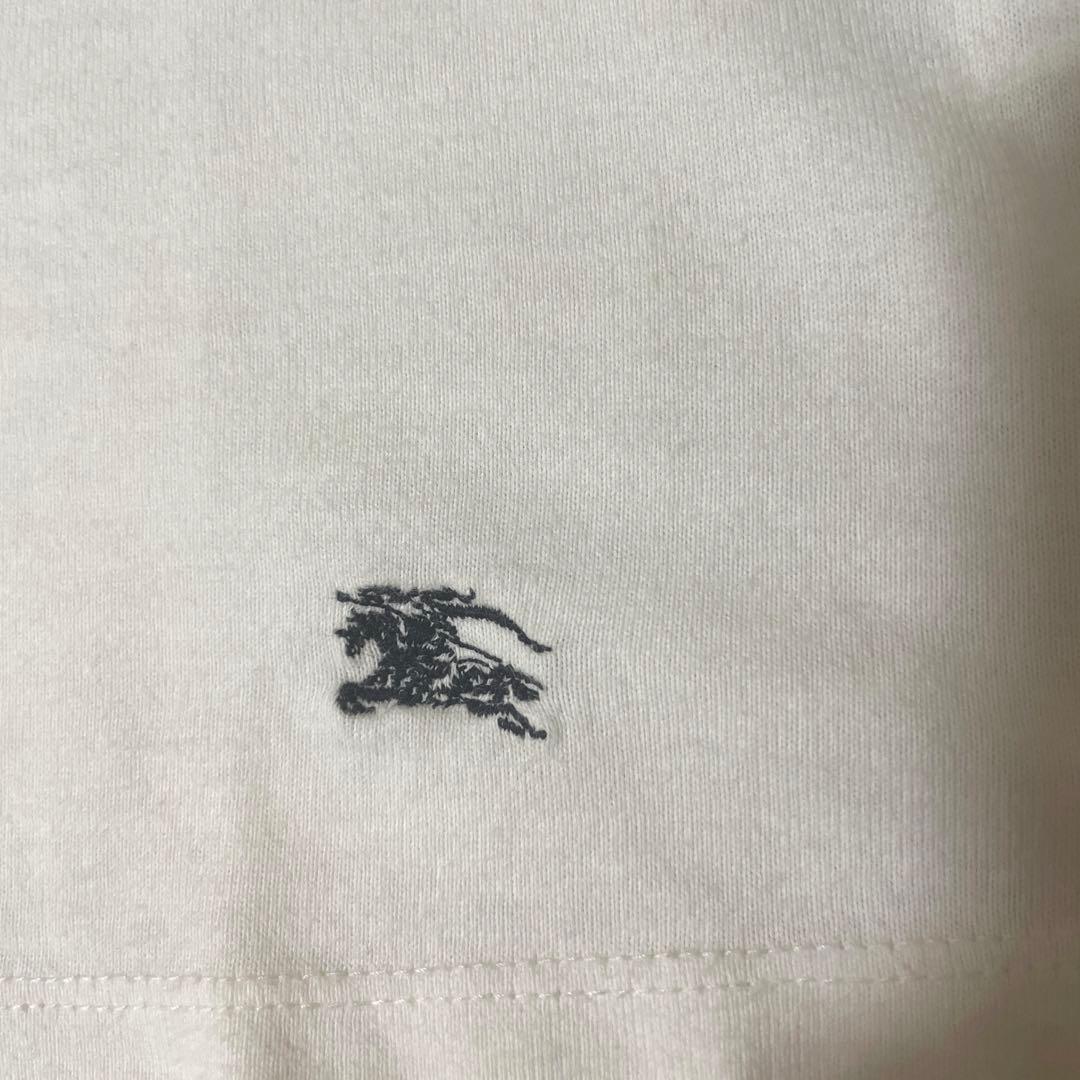 バーバリーブルーレーベル　ボウタイTシャツ　チェック　ホワイト　　パフスリーブ