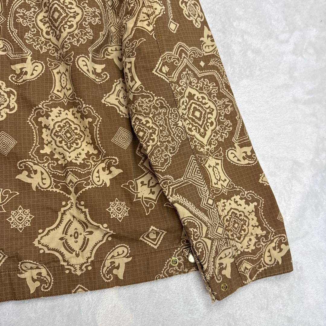 カーハート　総柄　薄手カバーオール　ゴールド金具　Lサイズ　美品