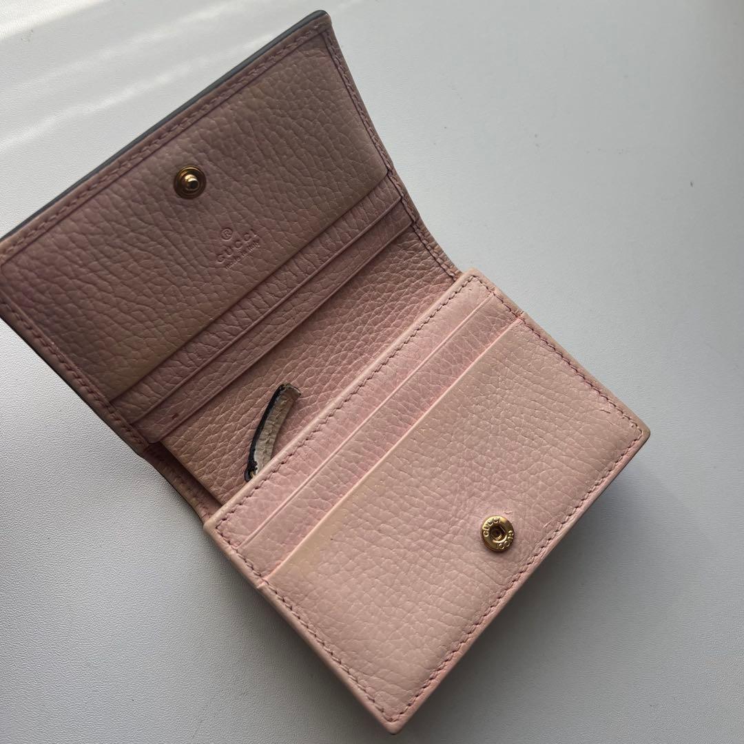 196 美品 GUCCI グッチ マーモント 2つ折り財布