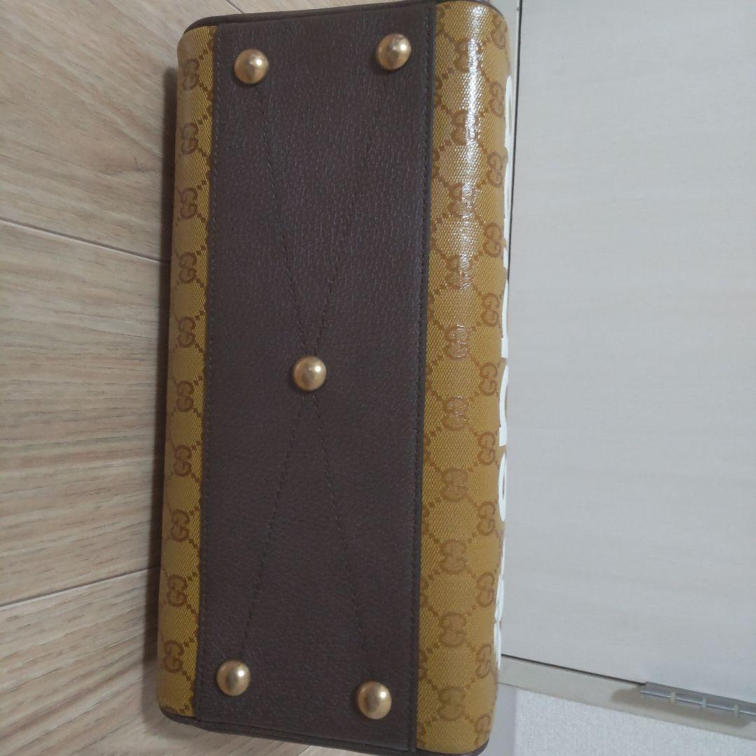 まみん　アディダスGUCCI　GUCCI柄ボストンバッグ　ベージュ