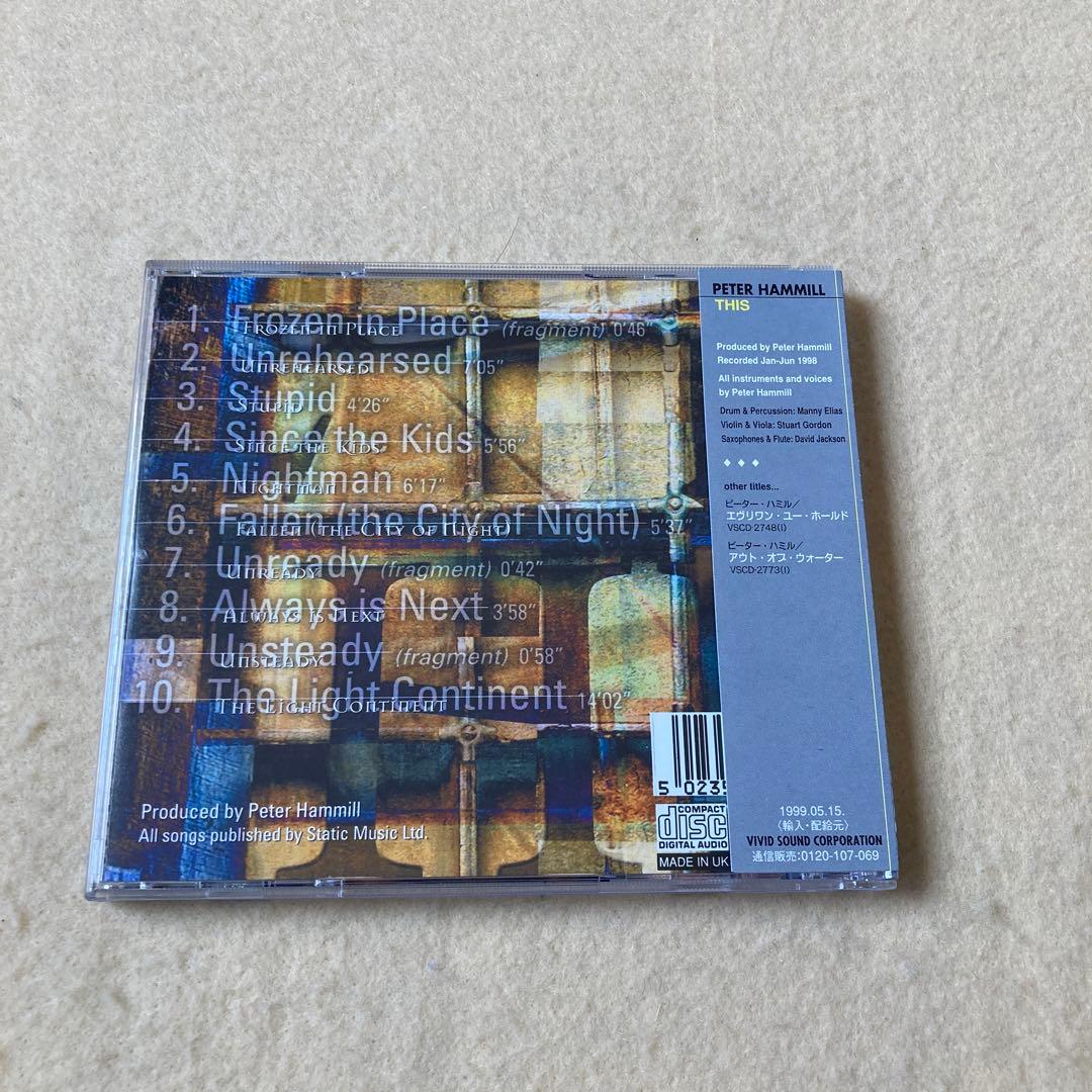 ピーター・ハミル　ディス　帯付　直輸入盤