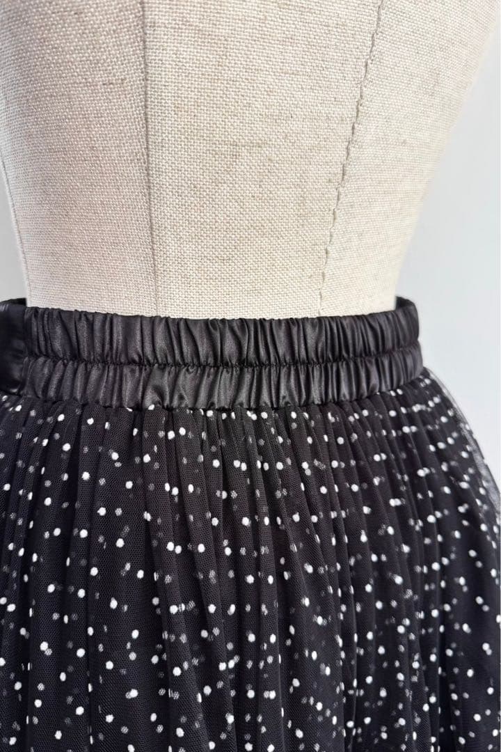 2way dot bloom skirt sheller♡