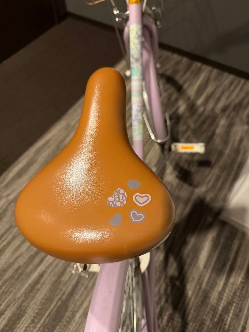 【美品】26インチ 女の子用シティサイクル自転車　ゴールドバスケット付き