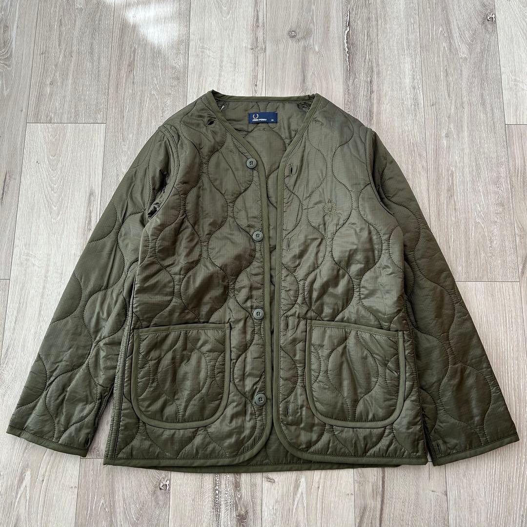 【美品】フレッドペリー モッズコート フィッシュテールパーカー XS オリーブ