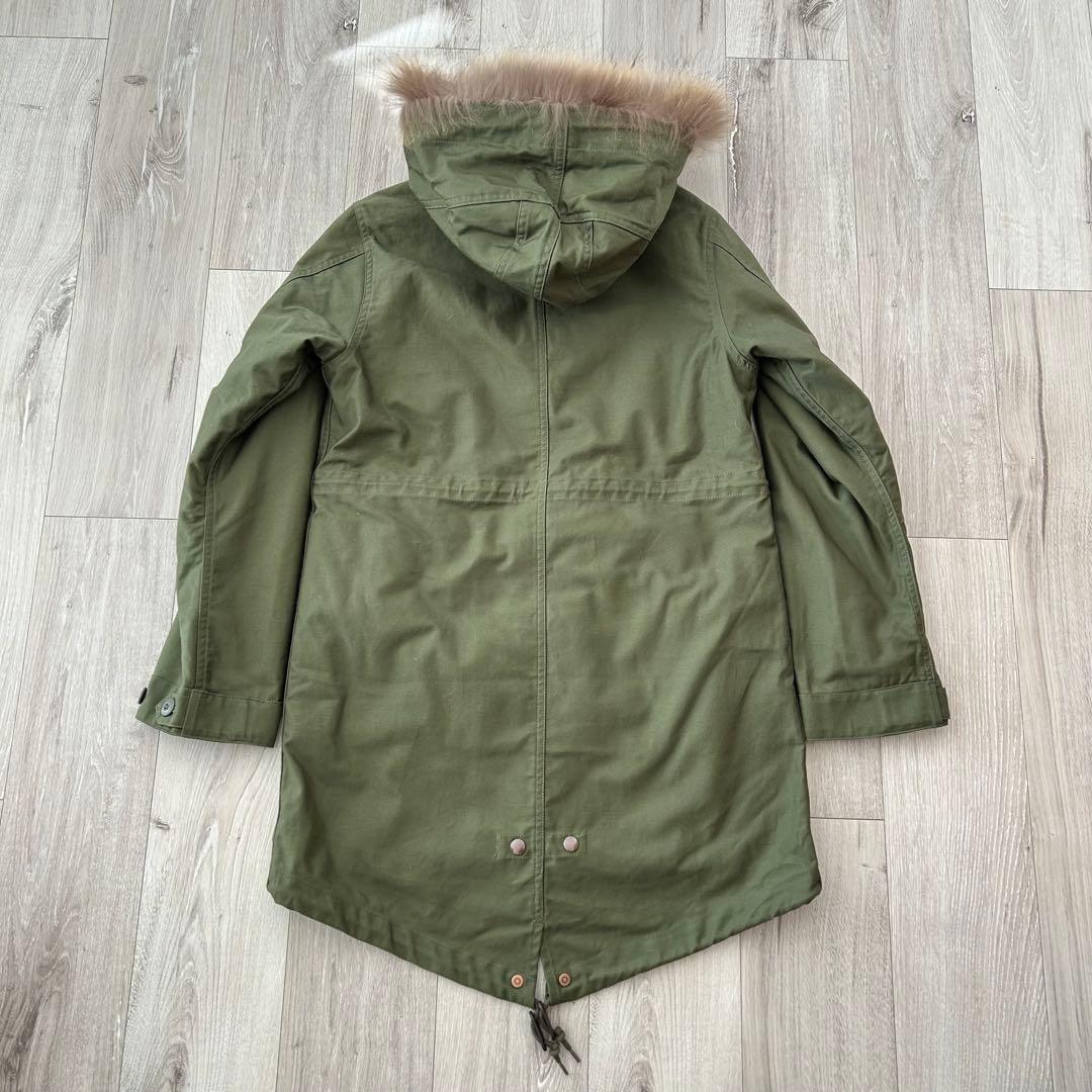 【美品】フレッドペリー モッズコート フィッシュテールパーカー XS オリーブ