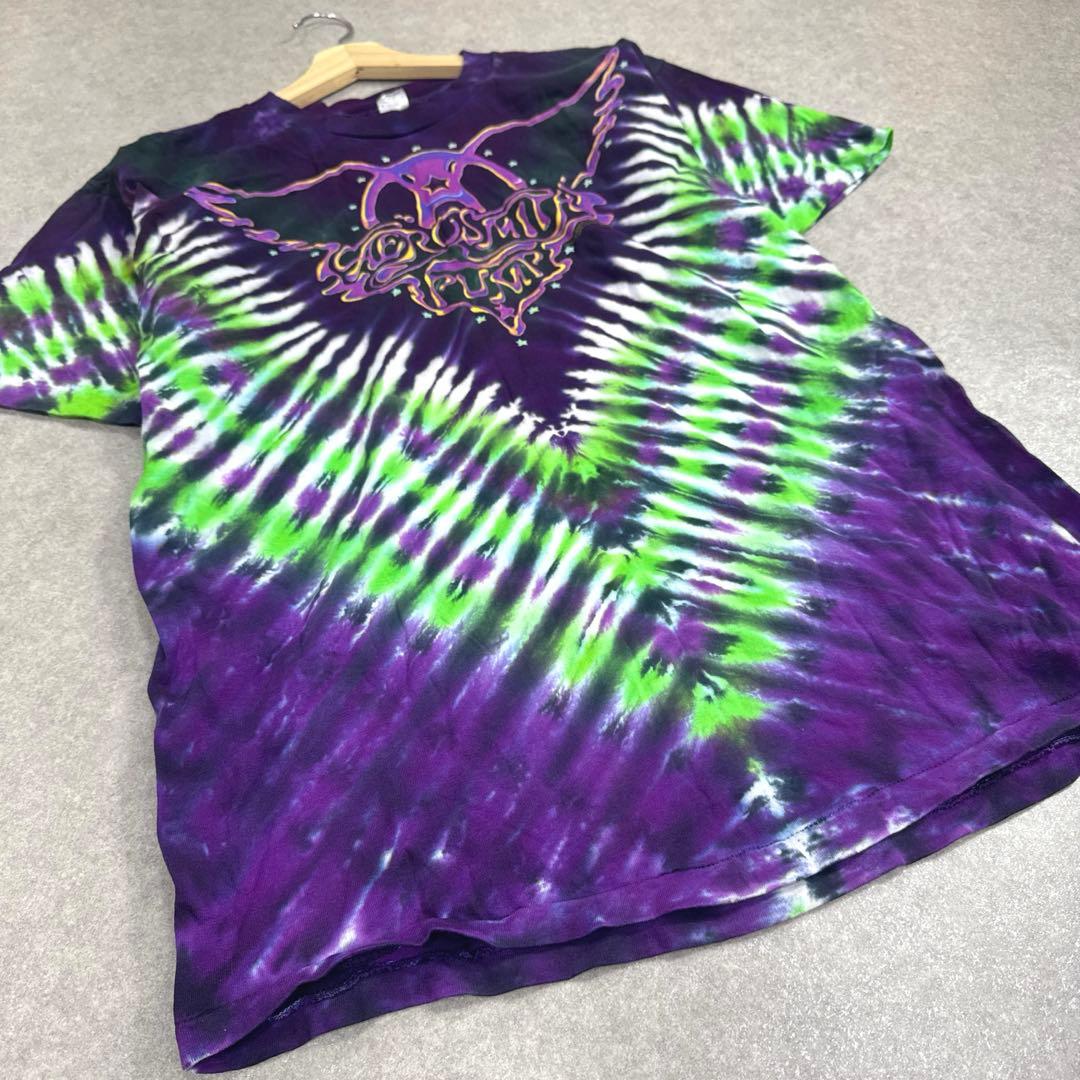 希少 当時物 AEROSMITH ヴィンテージ バンドTシャツ タイダイ XL
