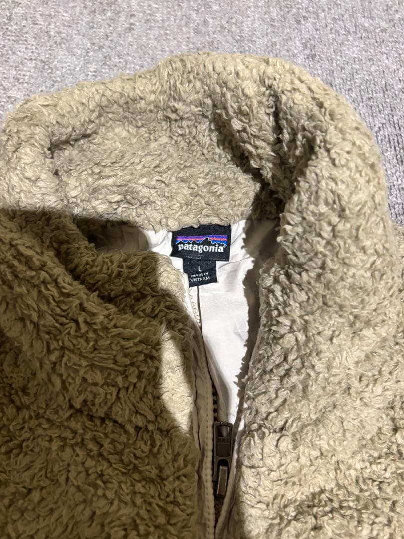 patagonia フリース ベージュ　ベスト L ロスガトス フリースベスト