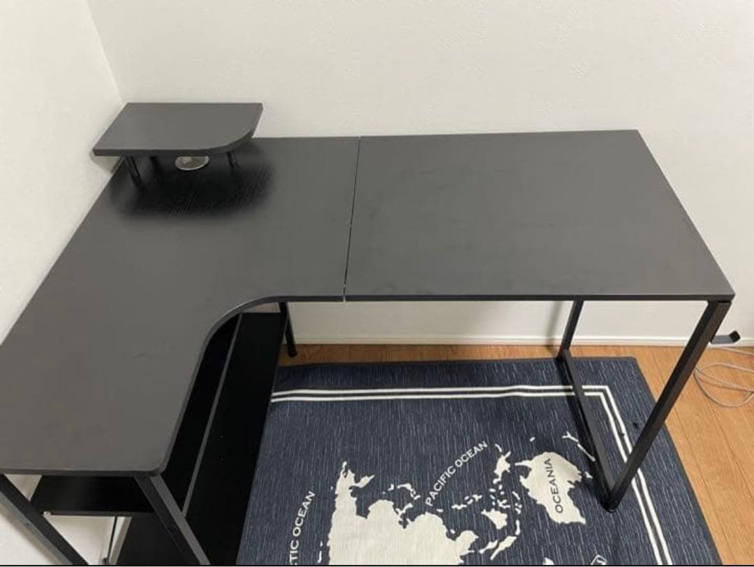 ODK ラック付きＬ字型　パソコンデスク