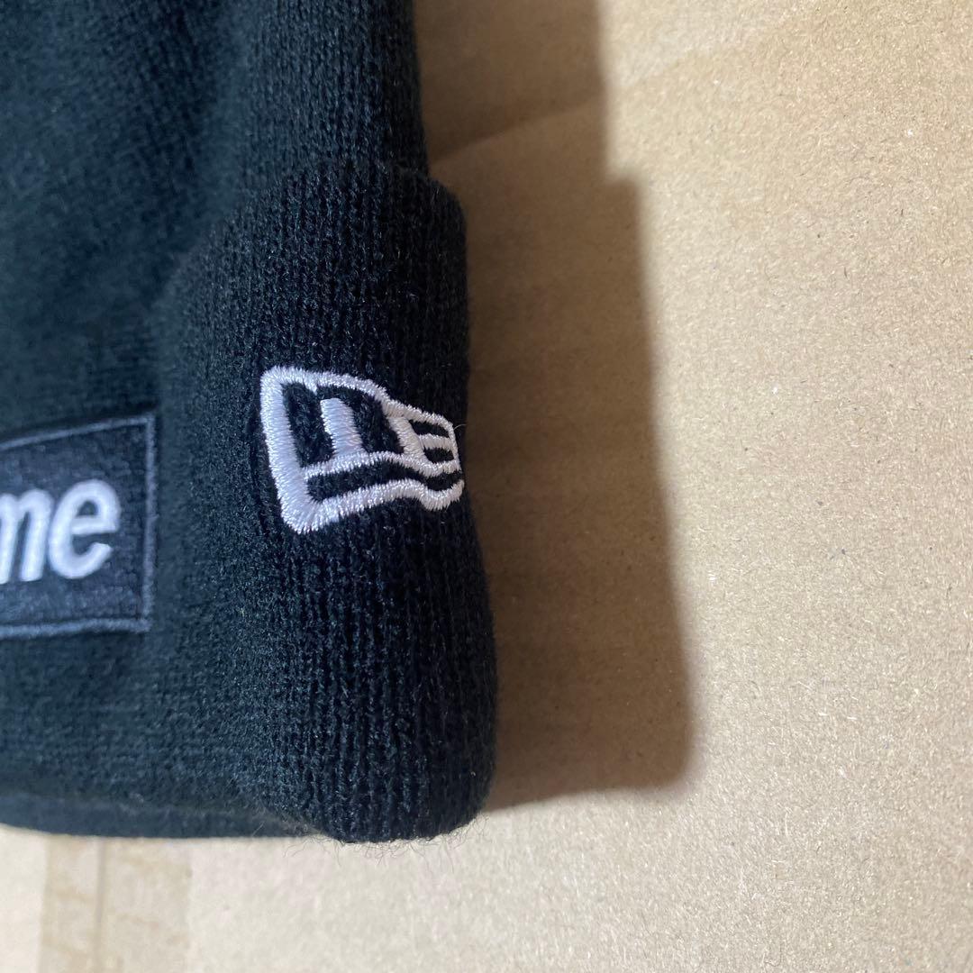 【新品】Supreme × New Era ボックスロゴ ビーニー 黒