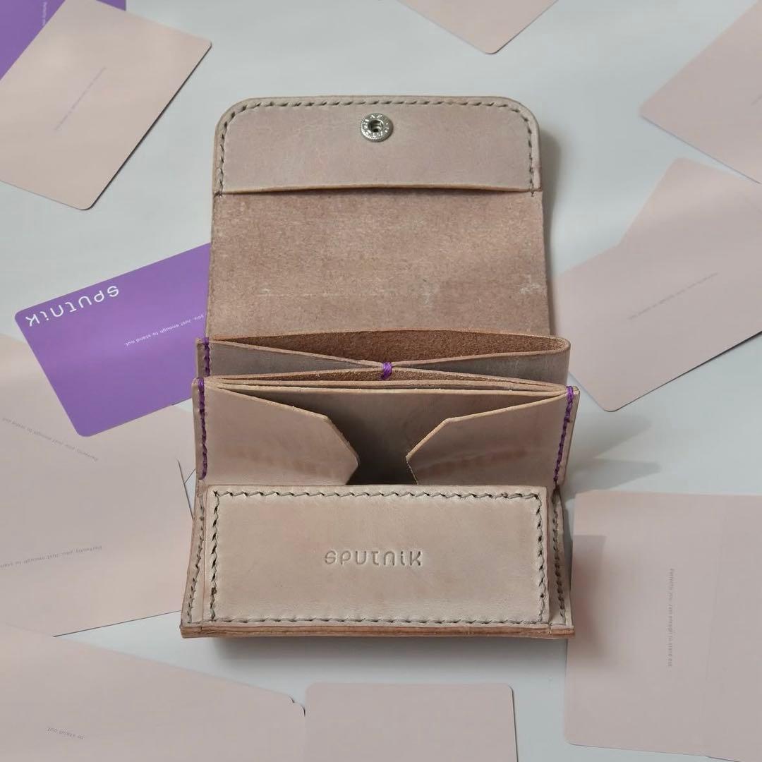 Sputnik スプートニク　財布　POPUP wallet \"燦\" ベージュ
