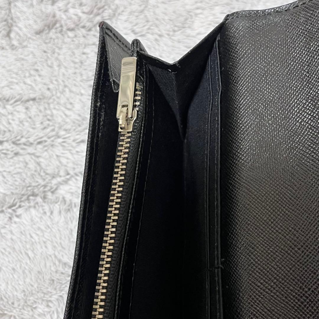 人気✨BURBERRY バーバリー 長財布 ノバチェック ブラック レザー 黒