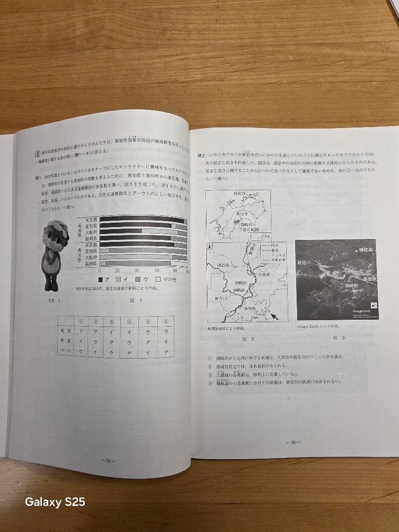 [駿台]地理(系統地理・地誌)+授業プリント、地理読図・統計問題、+αプリント