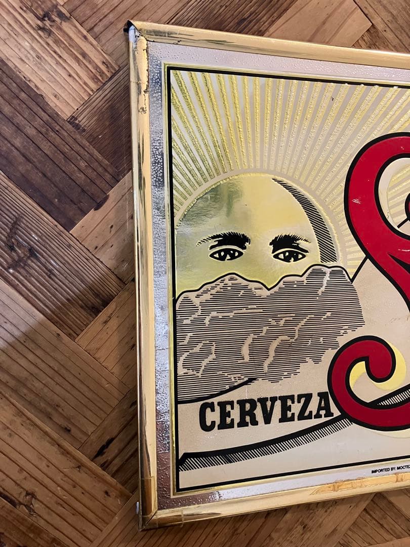 メキシコSol ソルビール　ヴィンテージサイン　パブミラー