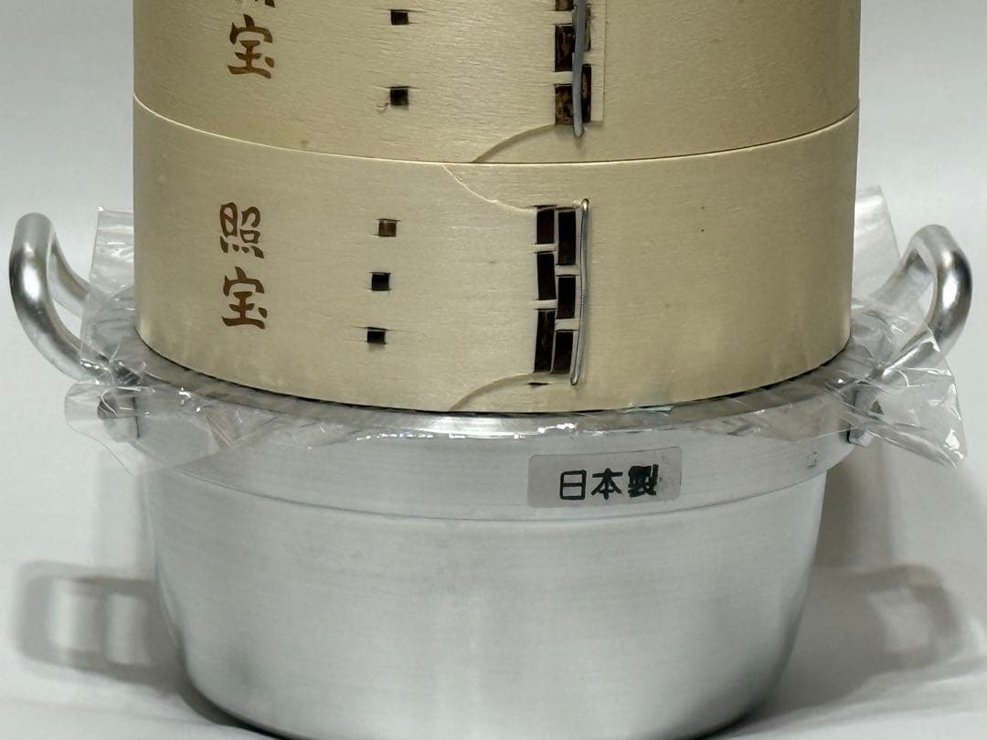 Suu〜様購入予定商品・白木蒸籠１８センチ２段・蒸し板セット