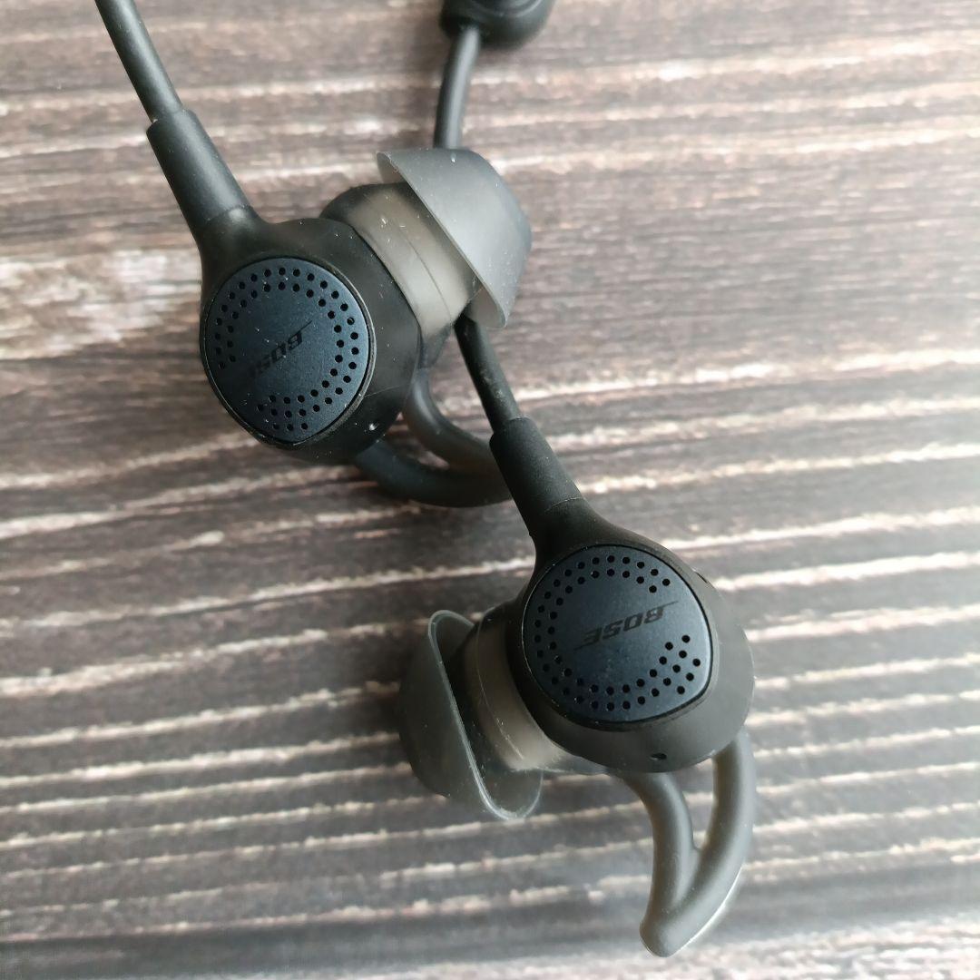 【美品】Bose ネックバンド式ワイヤレスヘッドホン 専用ケース＆充電ケーブル付