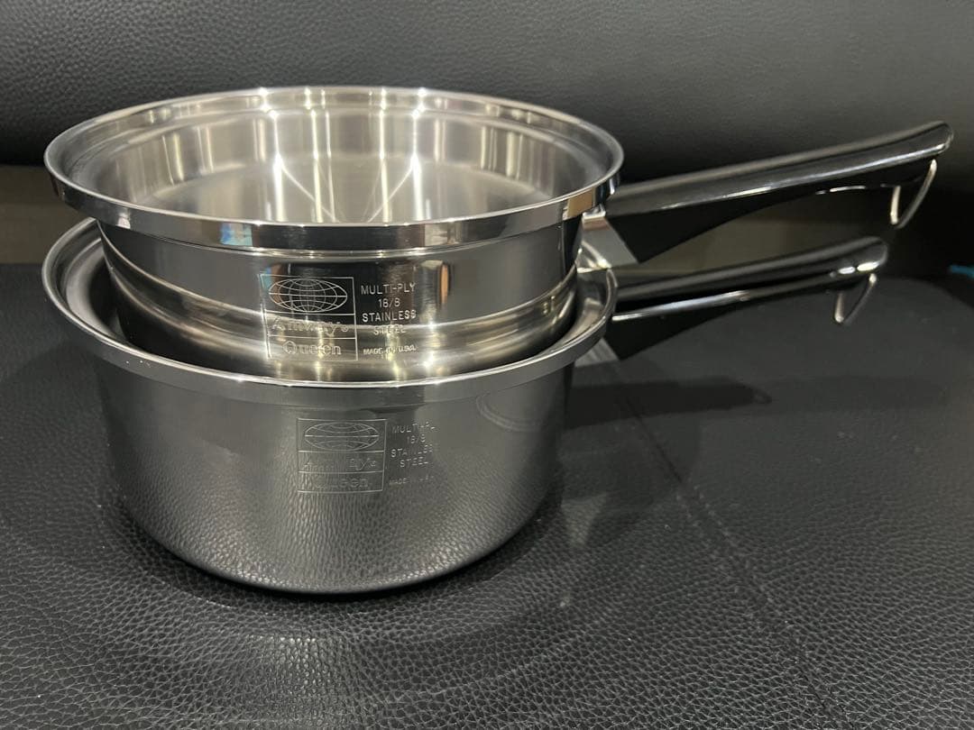 ゆ*き様 美品 Amway 片手鍋 2個セット クィーン　ステンレス　ソースパン