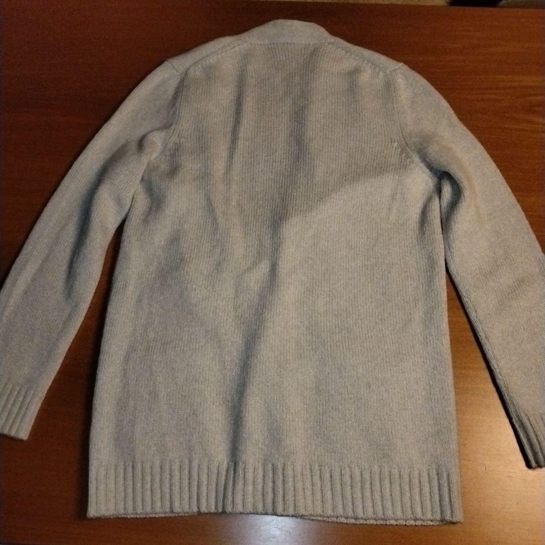 エルメス　ニットカーディガン　カシミア100%　薄ベージュ　SM　イタリア製