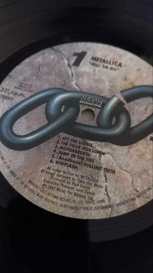 送込 llica メタリカ キルエムオール 日本盤1984 血染めの鉄槌