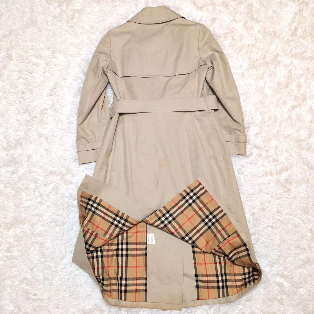 【美品】バーバリー☆ノバチェックベルト付　トレンチコート　ベージュ