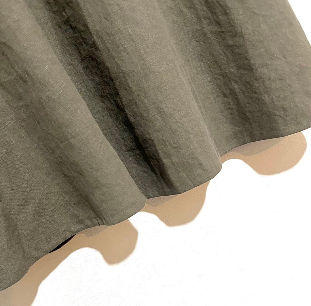 2025SS ドゥーズィエムクラス　定価3.3 Linen フレアスカート