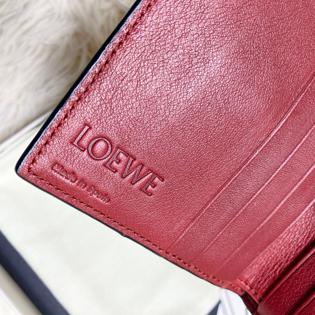 未使用級 ロエベ LOEWE コンパクトジップウォレット アナグラム