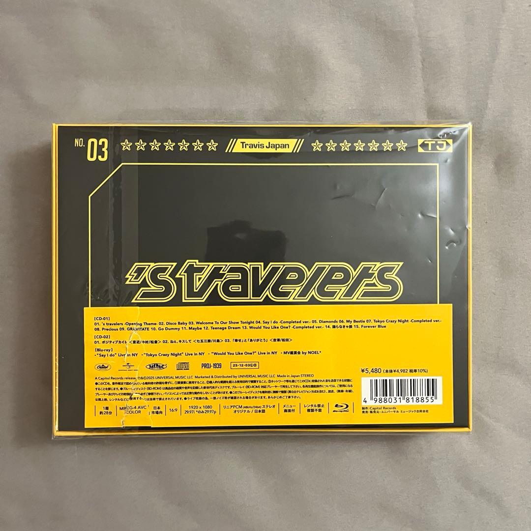 Travis Japan 's travelers FC盤 Blu-ray 銀テ