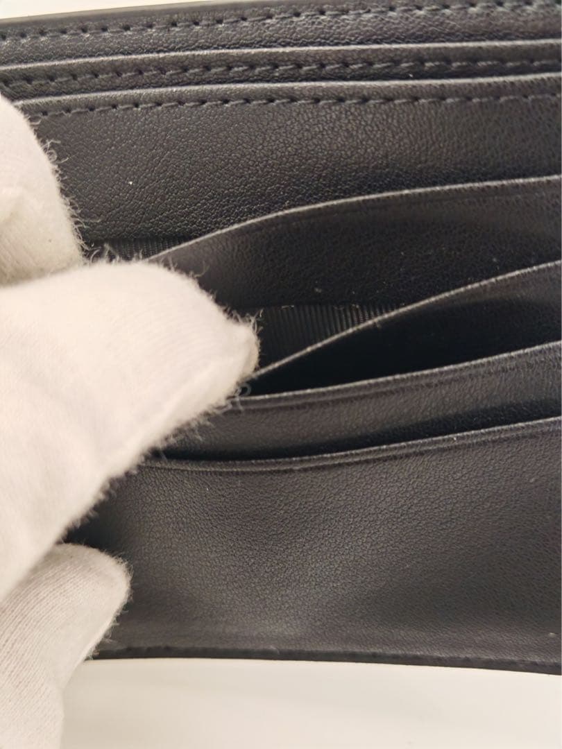 LOEWE 二つ折り財布 ブラック アナグラム　美品