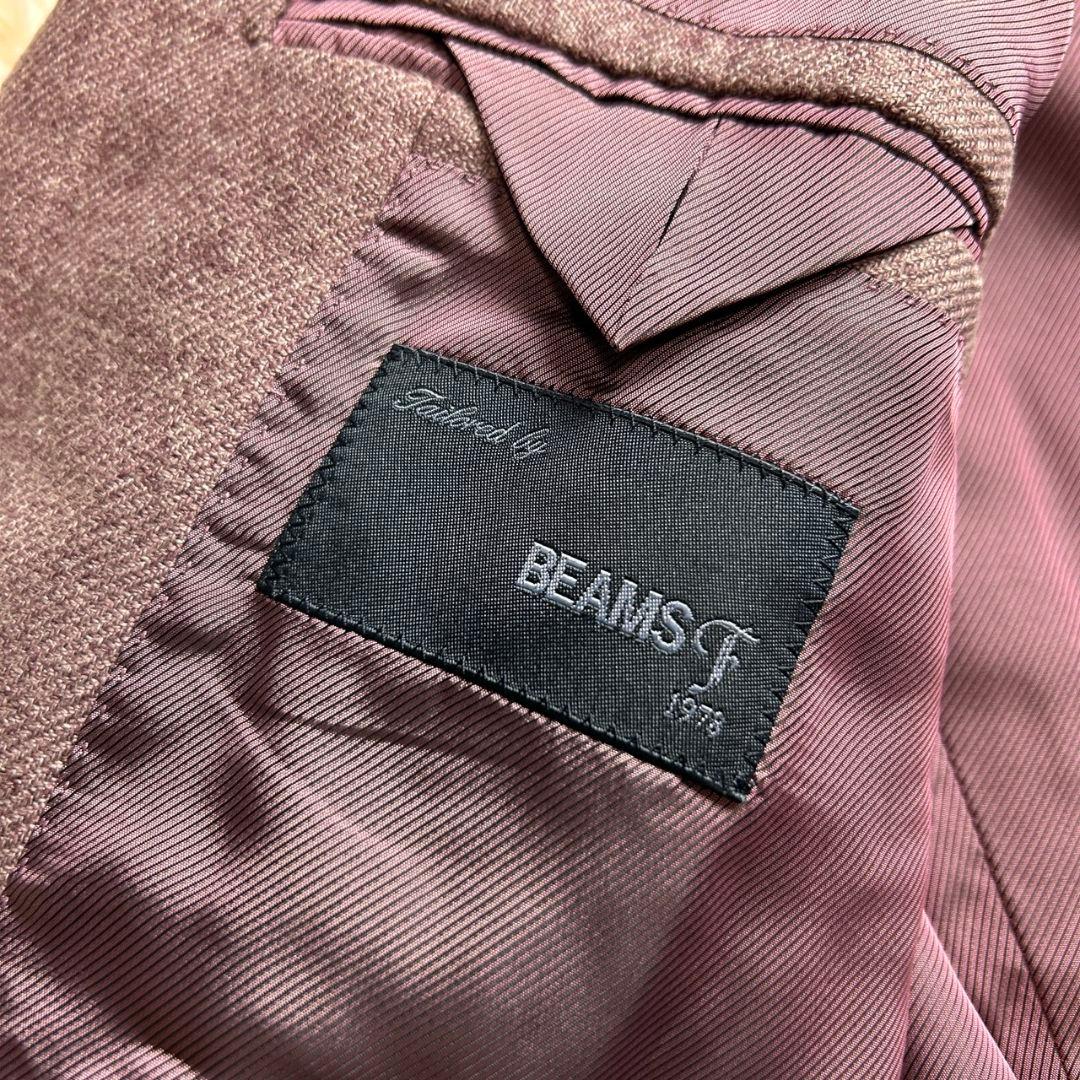【極希少】 BEAMS F カシミヤ カシミア テーラードジャケット パープル