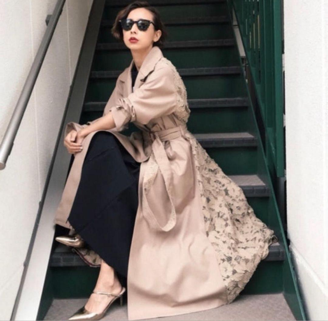 BACK LACE COAT ameri vintage アメリヴィンテージ