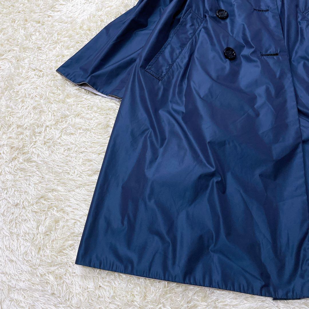 美品✨ ヘルノ トレンチコート リバーシブル Aライン 2XL ネイビー