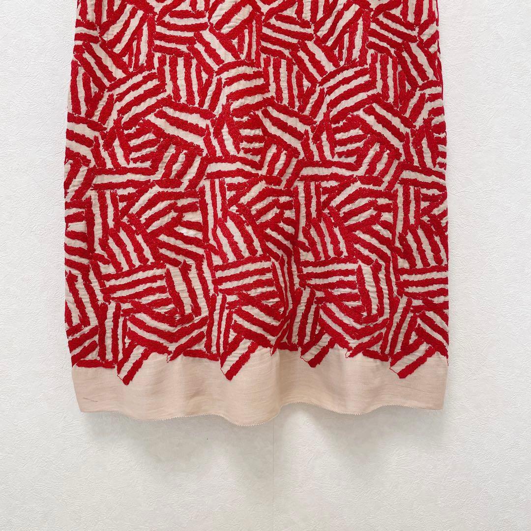 未使用✨ ⚮̈minä perhonen \"log\" 刺繍 ワンピース
